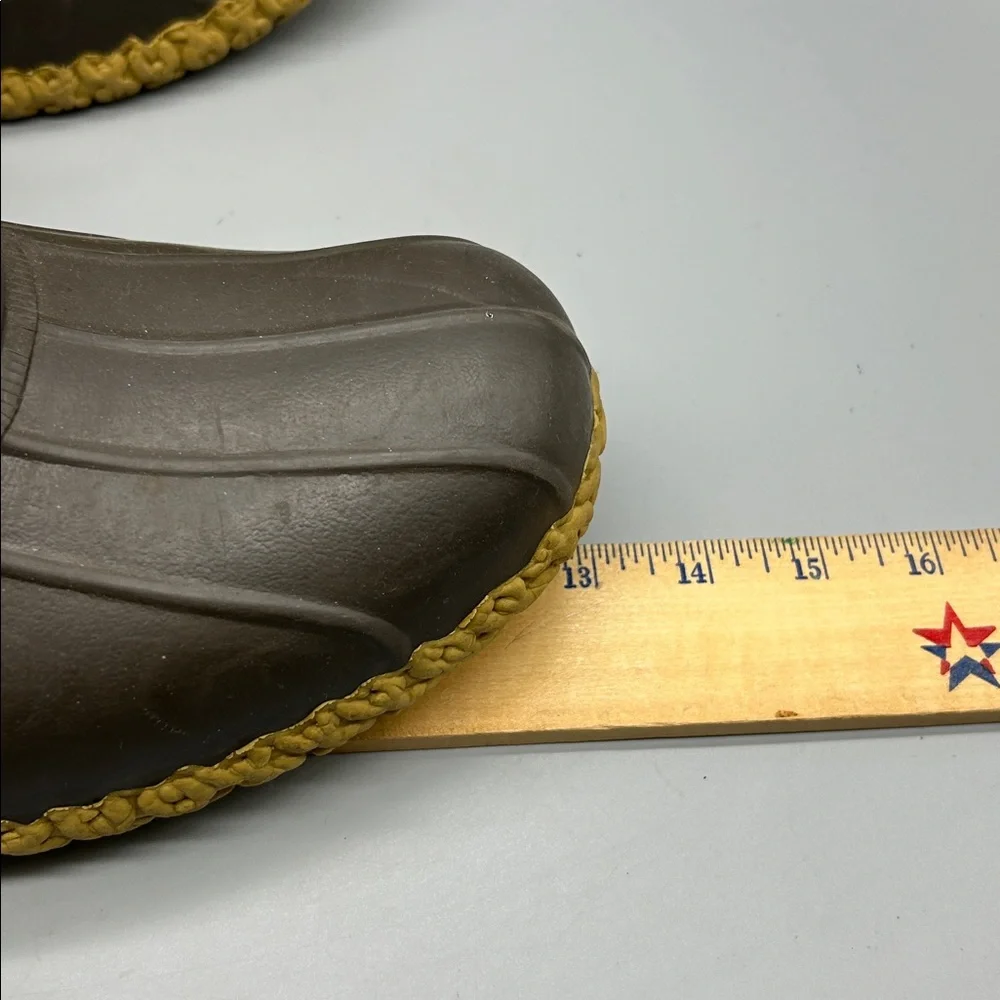 LL Bean Duck Boots 8” Unlined Brown Leather Mens Size 14 Boots Outdoors